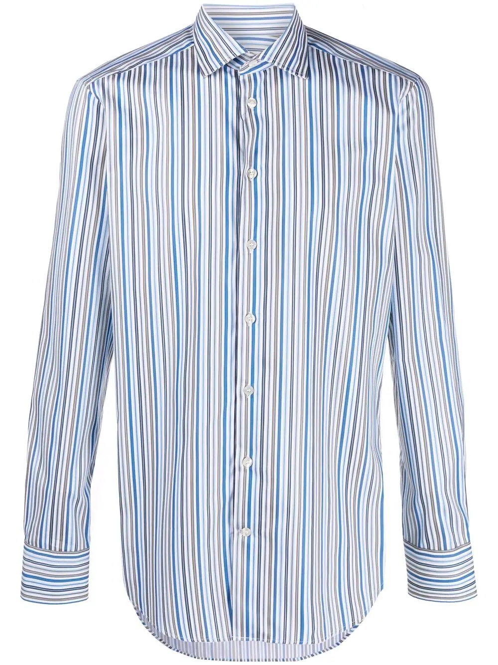 striped cotton shirt - 1