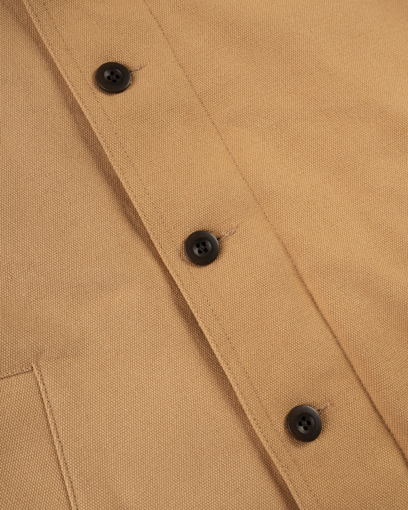 KHAKI FLEECE-LINED CANVAS DECK JACKET 3