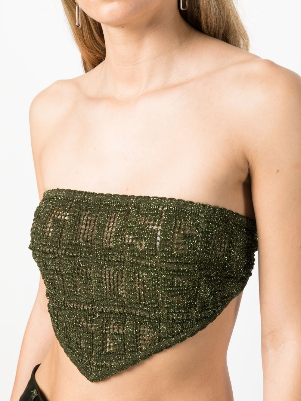 macramé monogram bandana top - 5