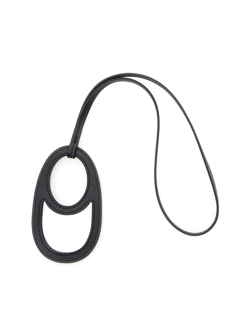Coperni Women Black Charm With Built-In Mirror And Logo Lettering On The Front In Leather Woman - 2