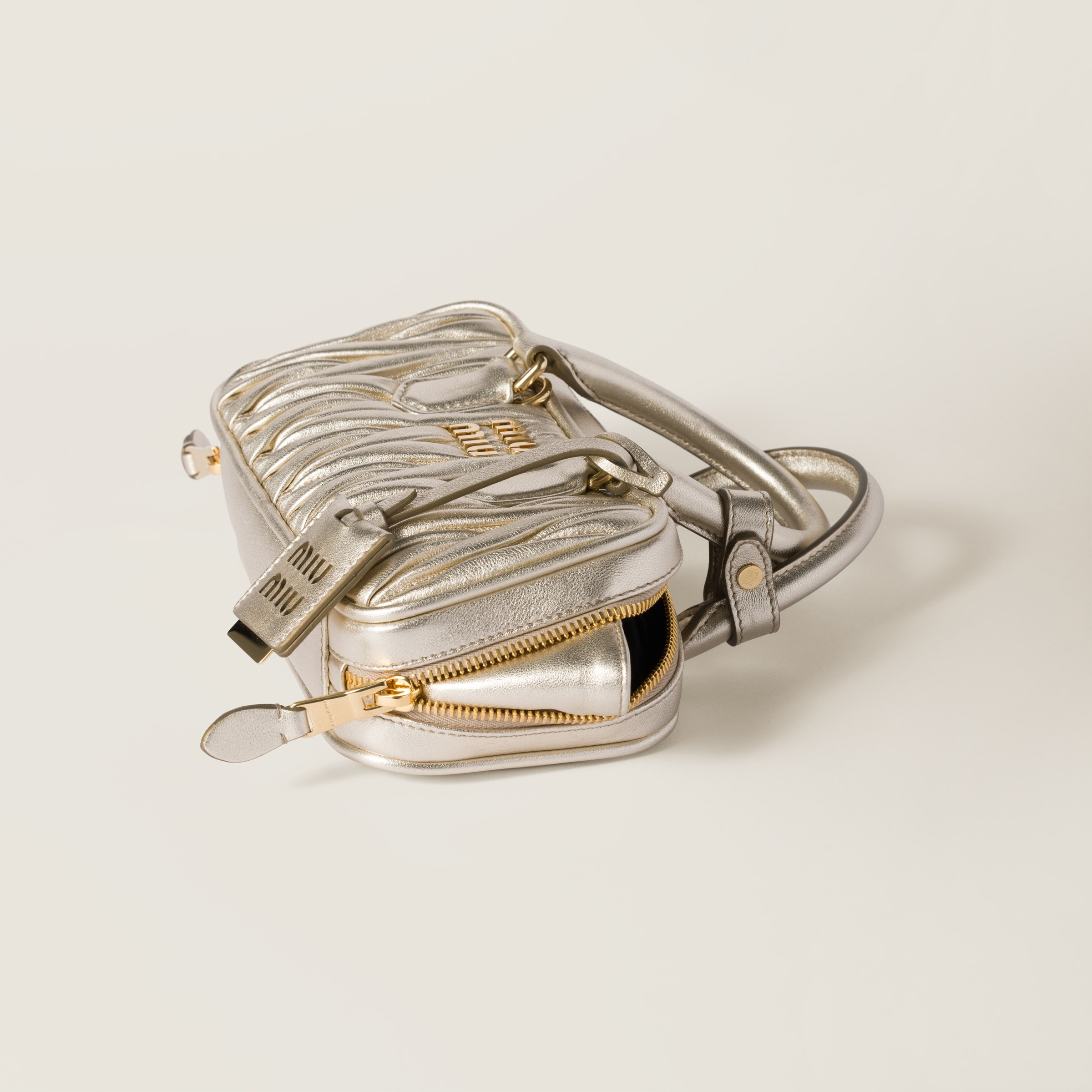 Arcadie matelassé nappa leather mini-bag - 5