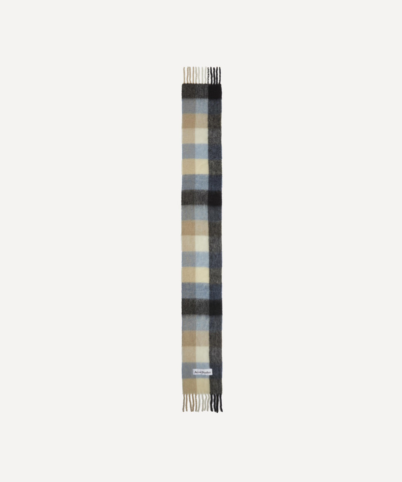 Acne Studios Wool-Mohair Checked Scarf outlook
