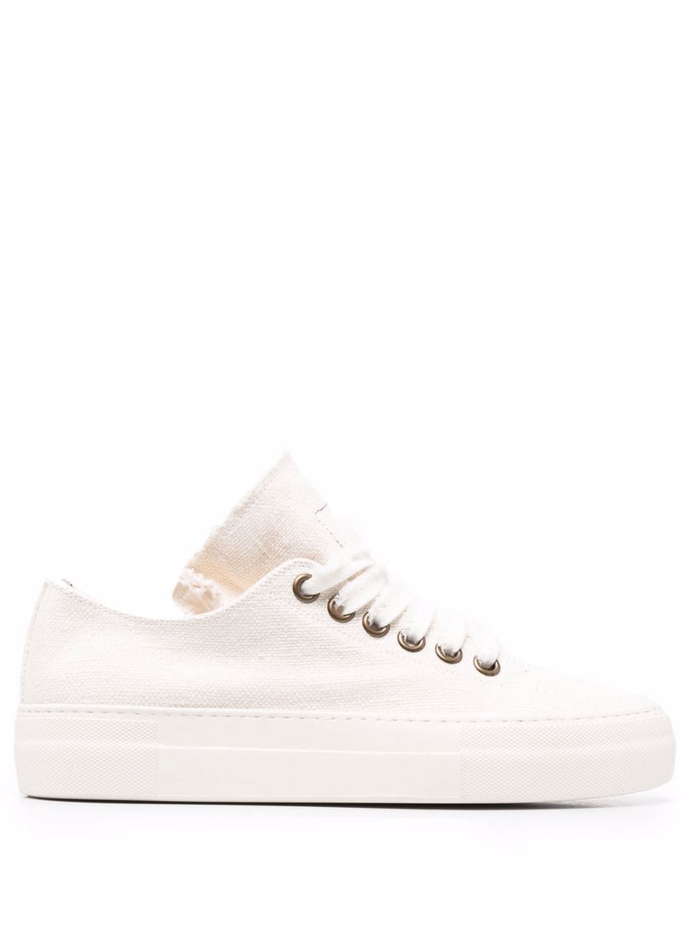 raw-edge low-top sneakers - 1