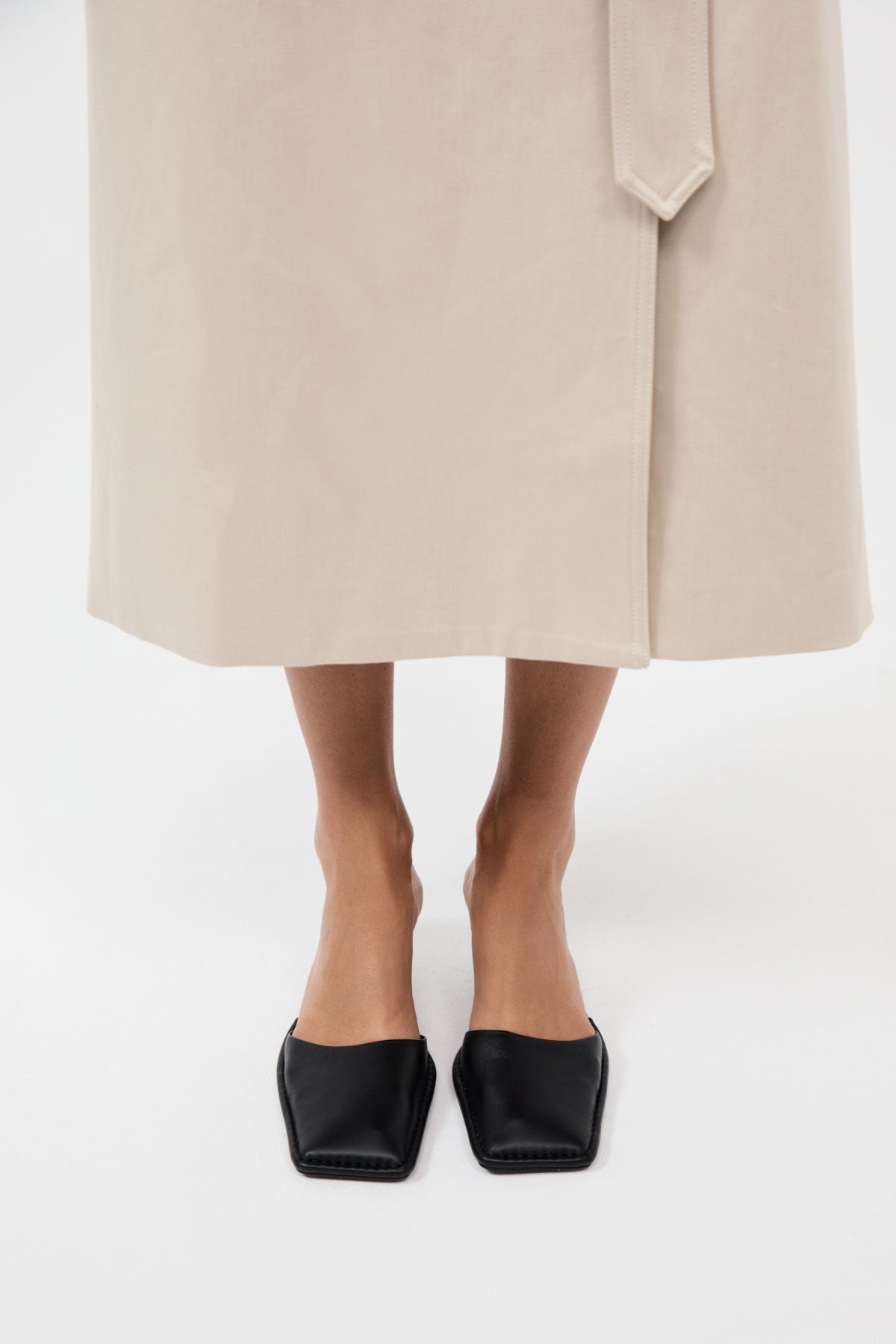 Soft Square Toe Heel - Black - 4