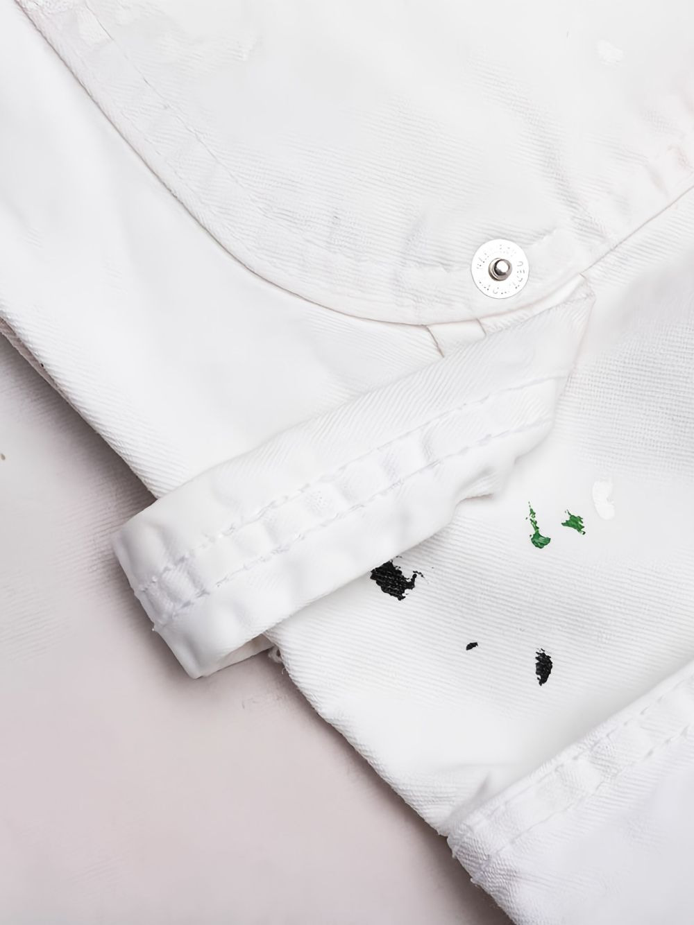 paint-splatter jeans - 5