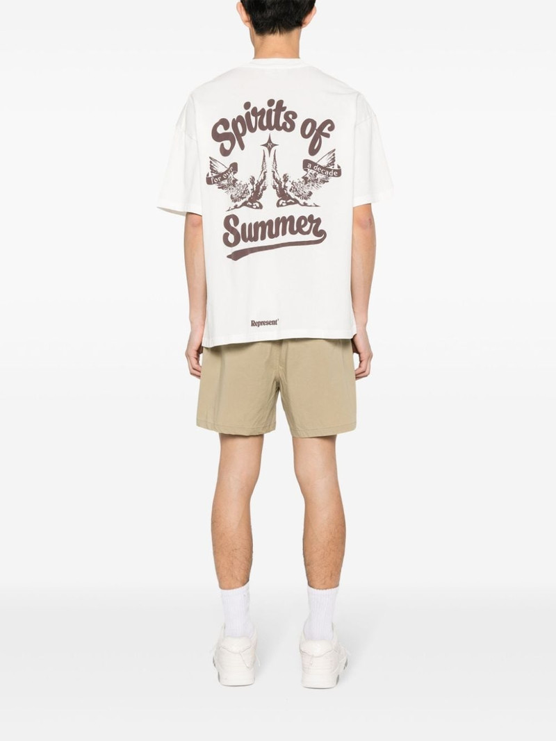 REPRESENT logo-print cotton T-shirt outlook