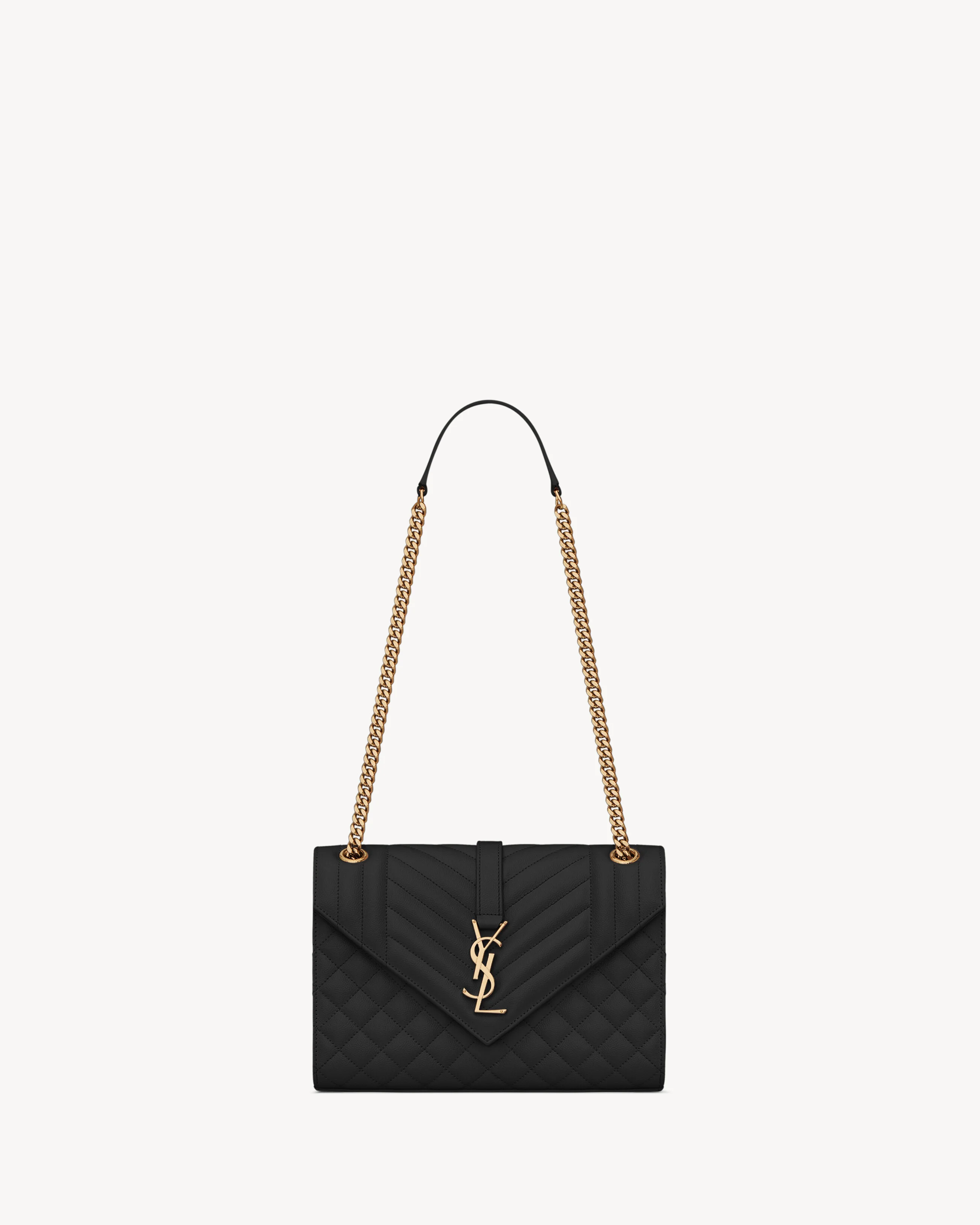 ENVELOPE MEDIUM IN QUILTED GRAIN DE POUDRE EMBOSSED LEATHER - 1