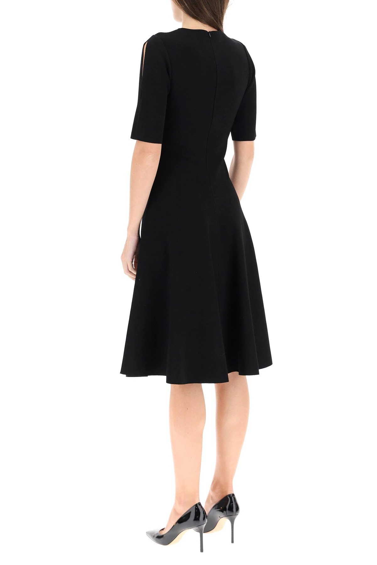 COMPACT KNIT MIDI DRESS - 4