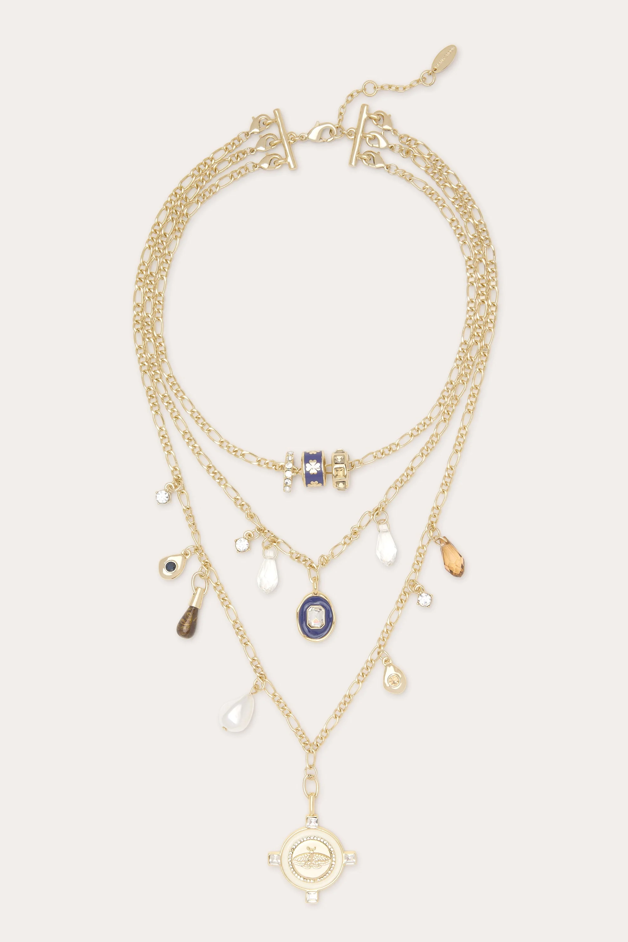 Aria Layered Charm Necklace - 1