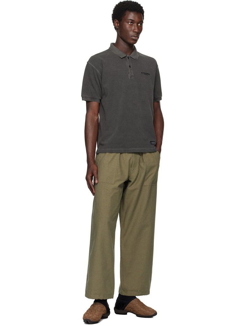 NEIGHBORHOOD Gray Pigment Dyed S/S Polo outlook
