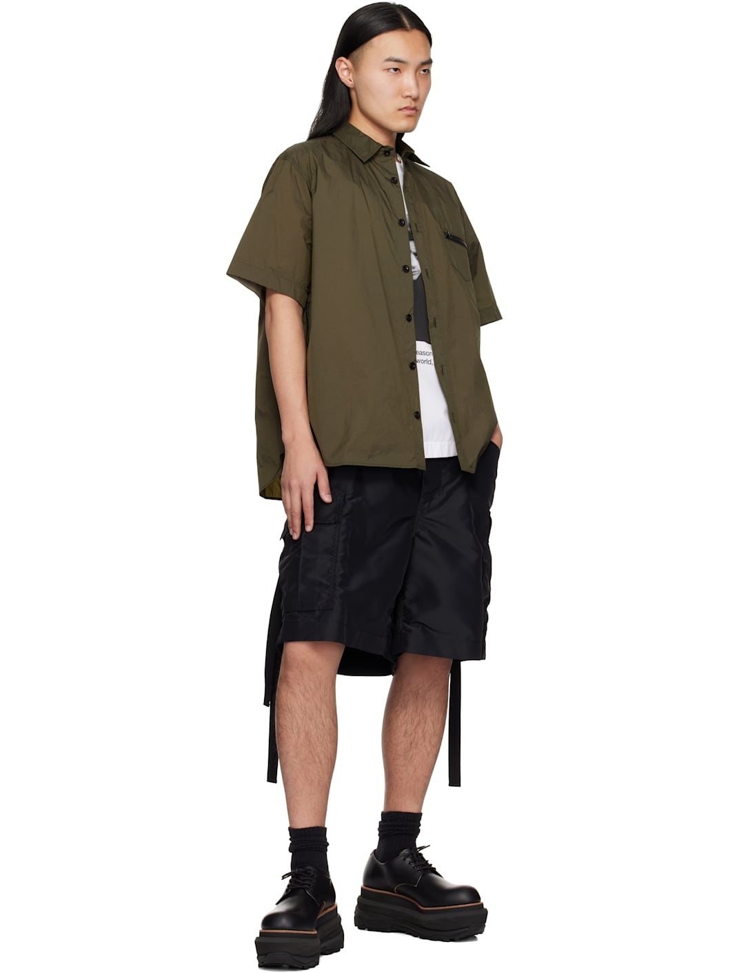 ☆sacai☆サカイ James Dean Cotton Poplin Shirt 25-03623M James Dean Cotton Poplin Shirt | sacai Official Store サカイ
