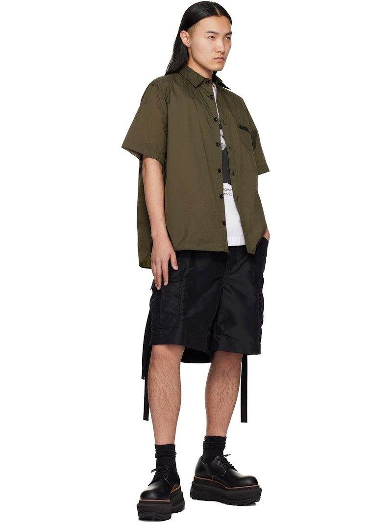 sacai Khaki Ripstop Shirt outlook