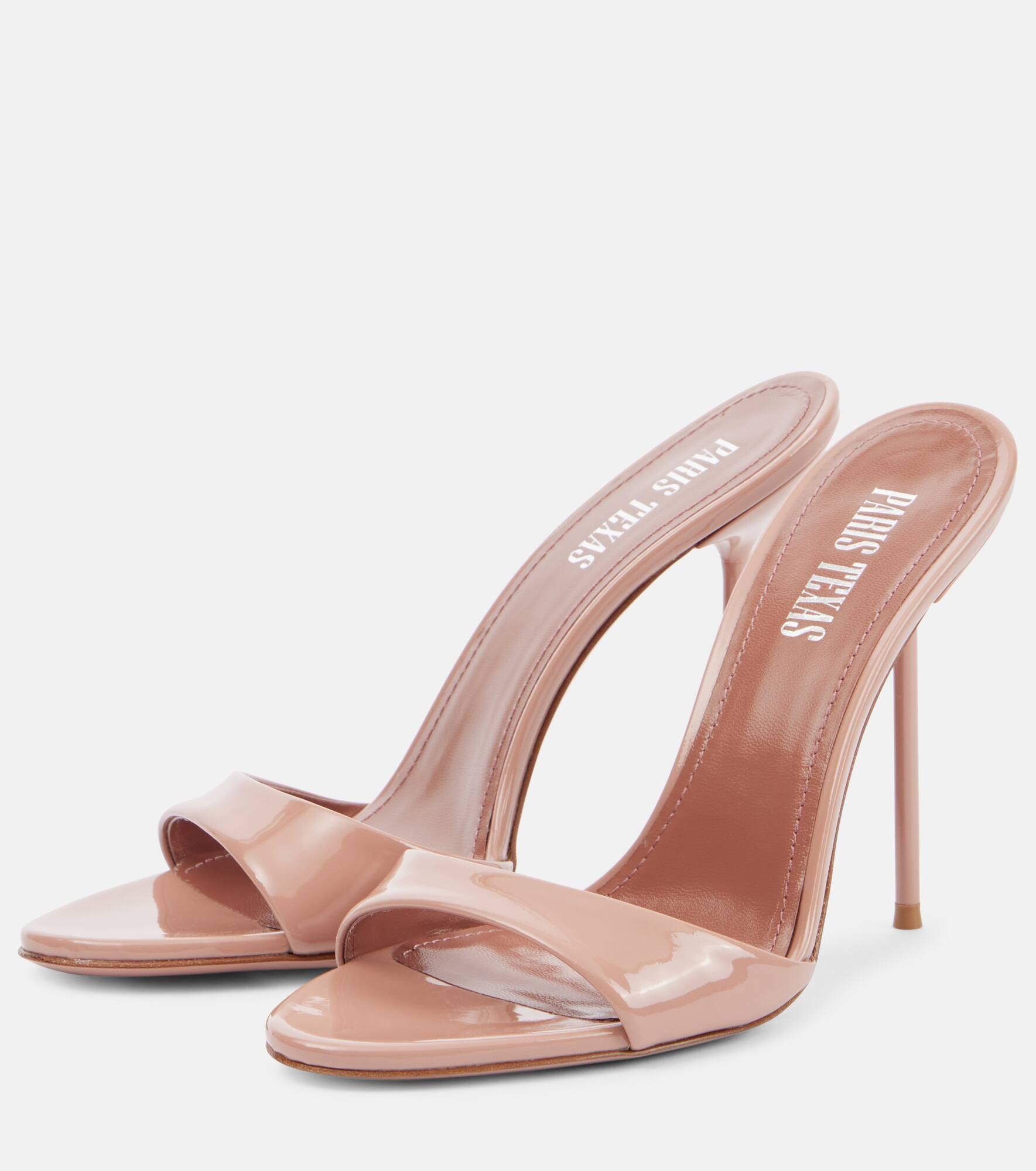 Lidia 105 patent leather mules - 4