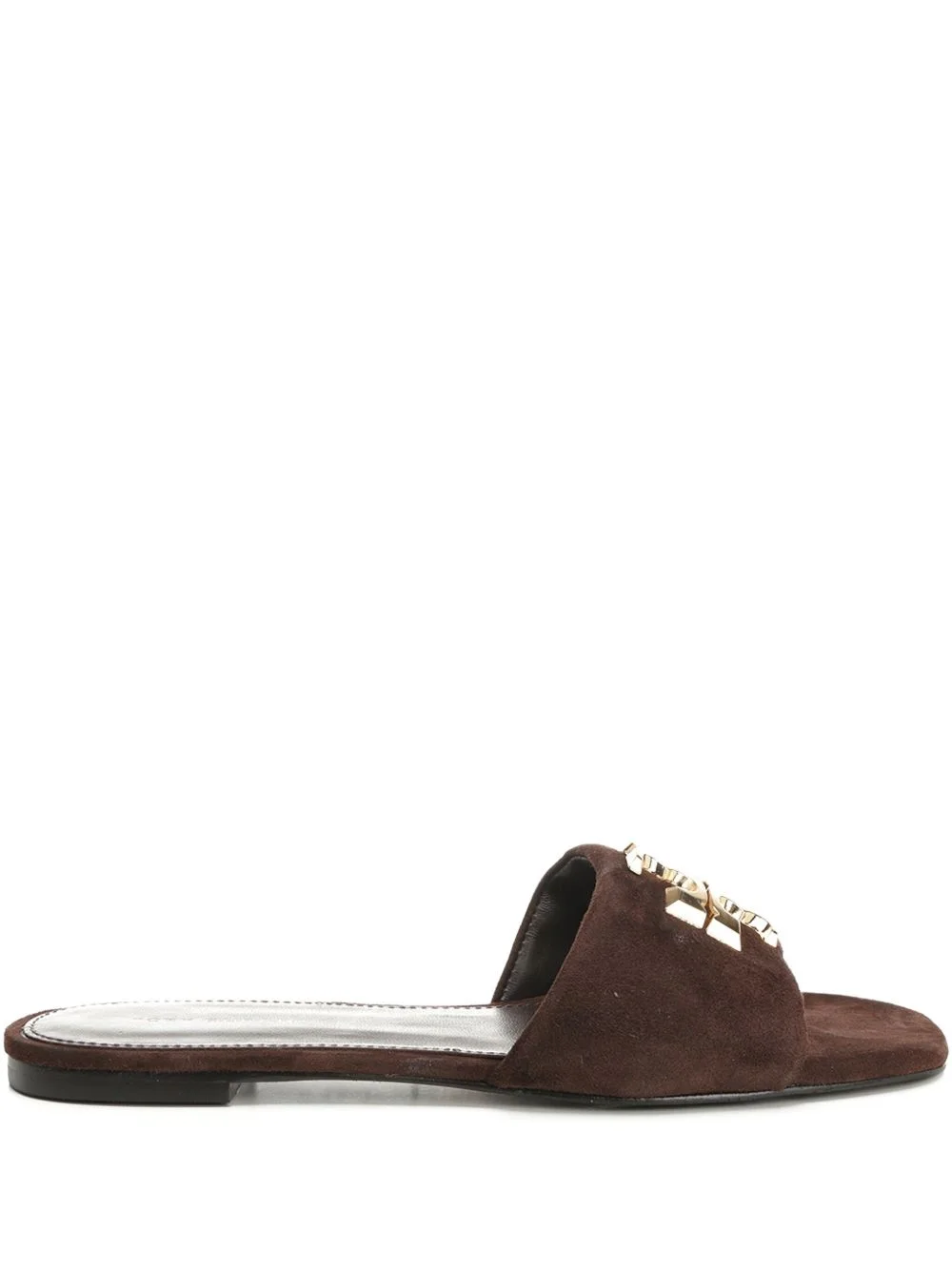 suede flat sandals - 1