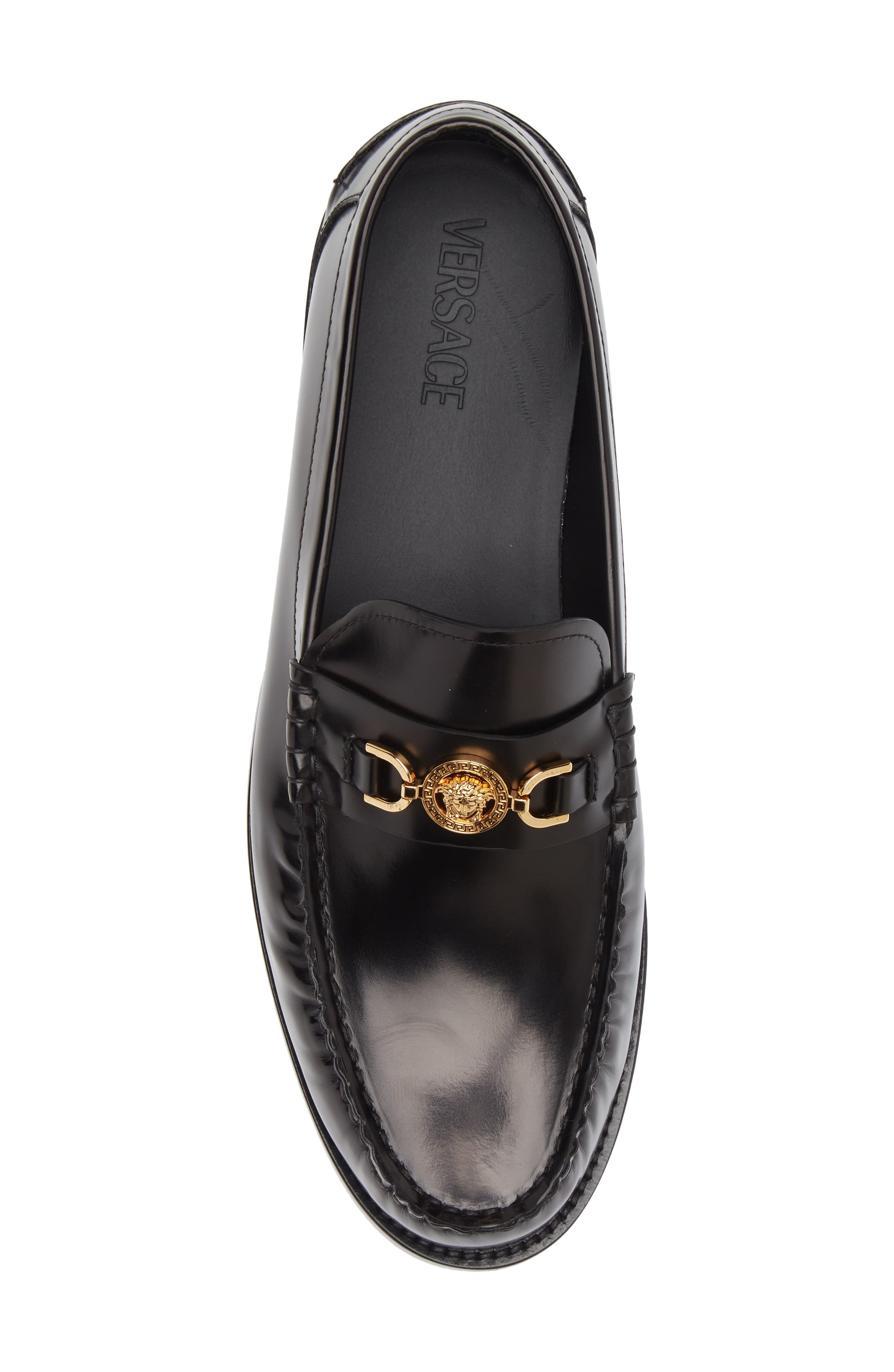 Medusa '95 Loafer in 1B00V-Black- Gold - 5