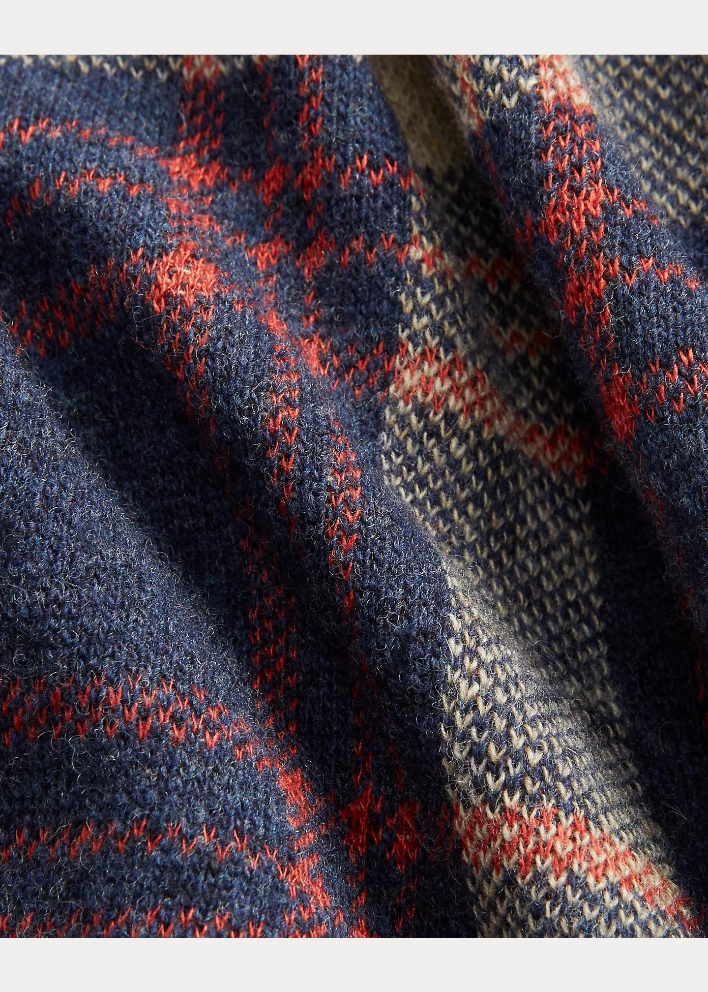 Plaid Wool-Blend Workshirt Sweater - 7
