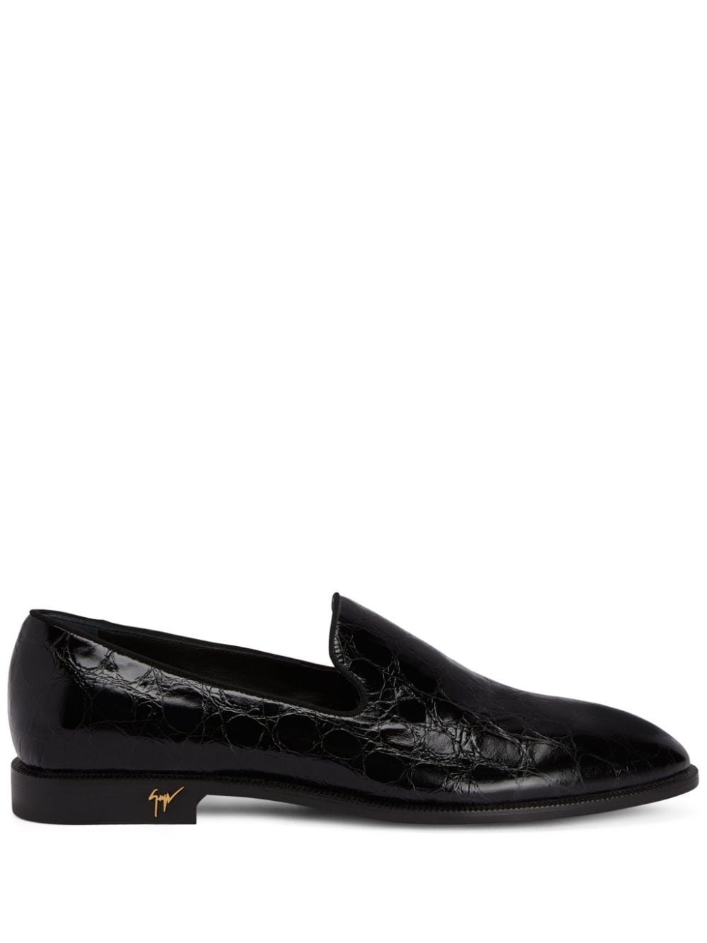 Gatien crocodile-effect leather loafers - 1