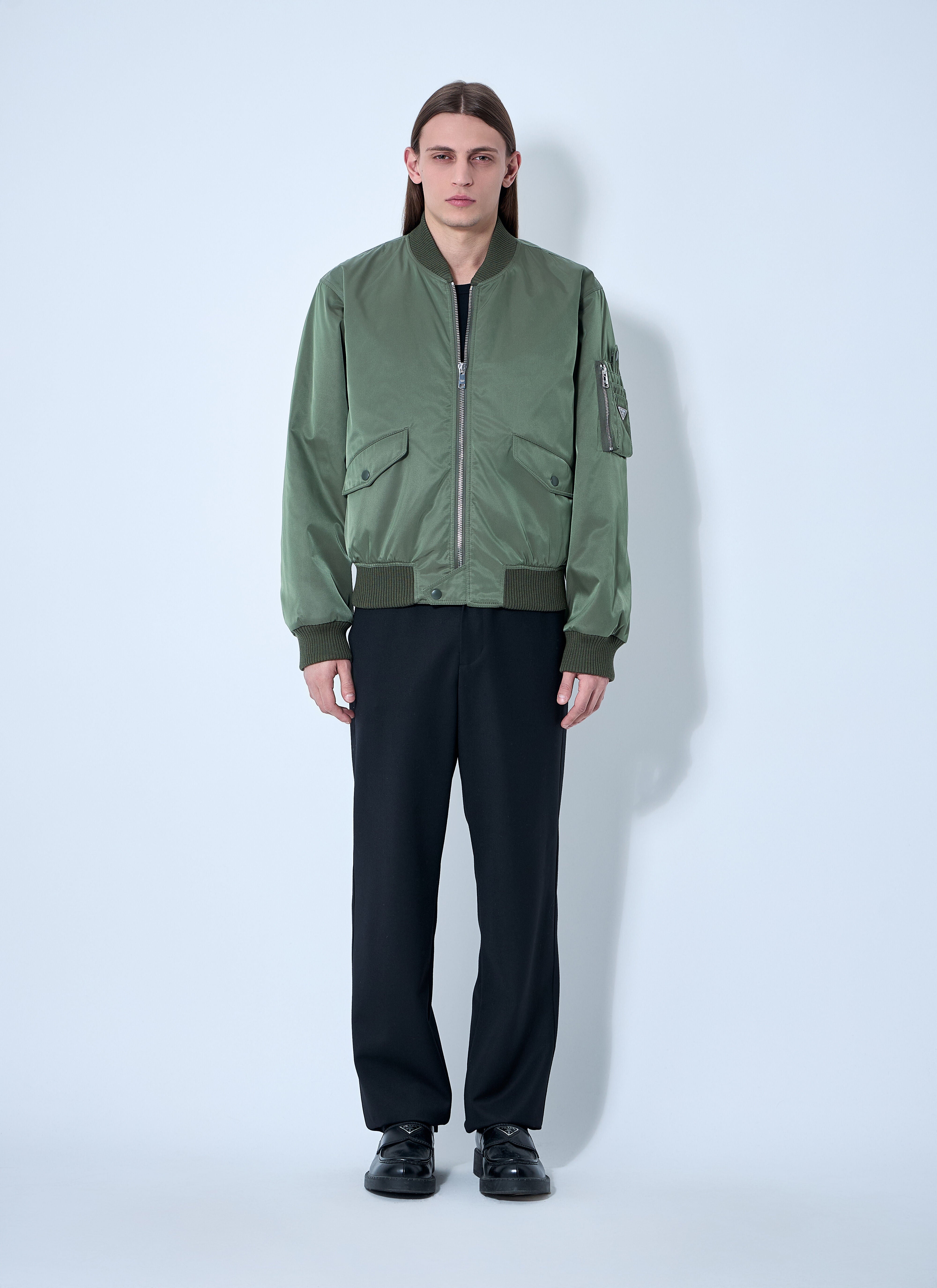 Prada Men Re-Nylon Bomber Jacket - 2
