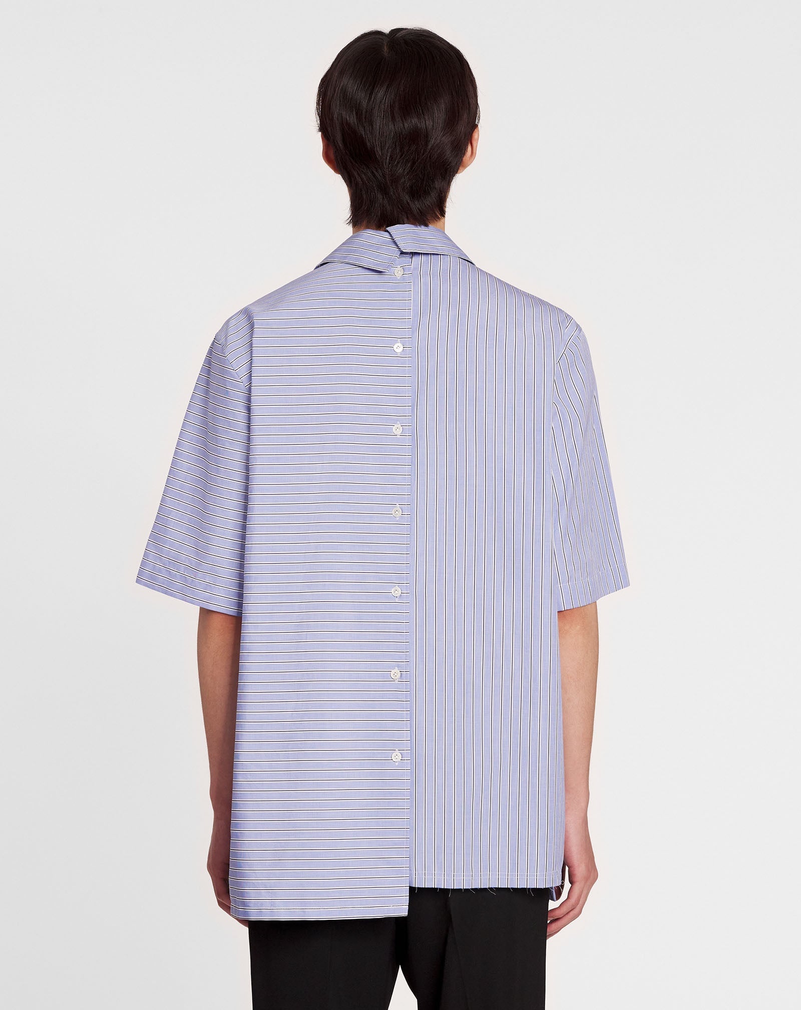 SHORT SLEEVE ASYMETRIC SHIRT - 4