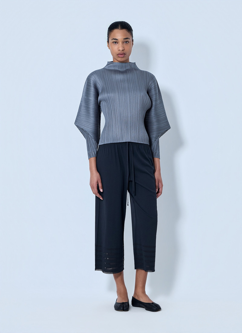 Pleats Please Issey Miyake Pleated Wide-Leg Trousers outlook