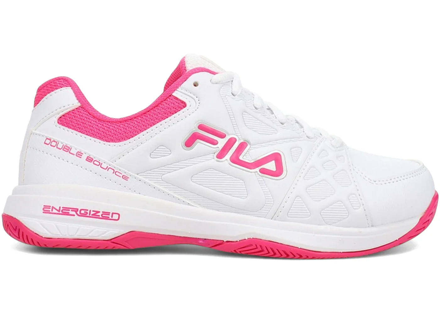 Fila Double Bounce 3 White Pink Glow (Women's) - 1