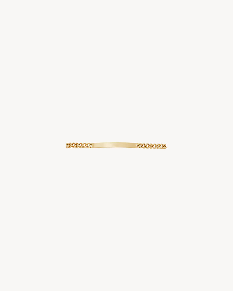 SAINT LAURENT ID BRACELET IN 18K YELLOW GOLD outlook
