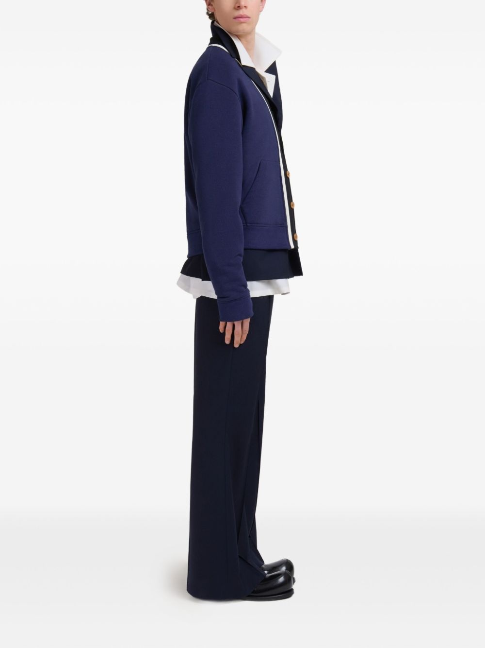 wide-leg flared trousers - 3