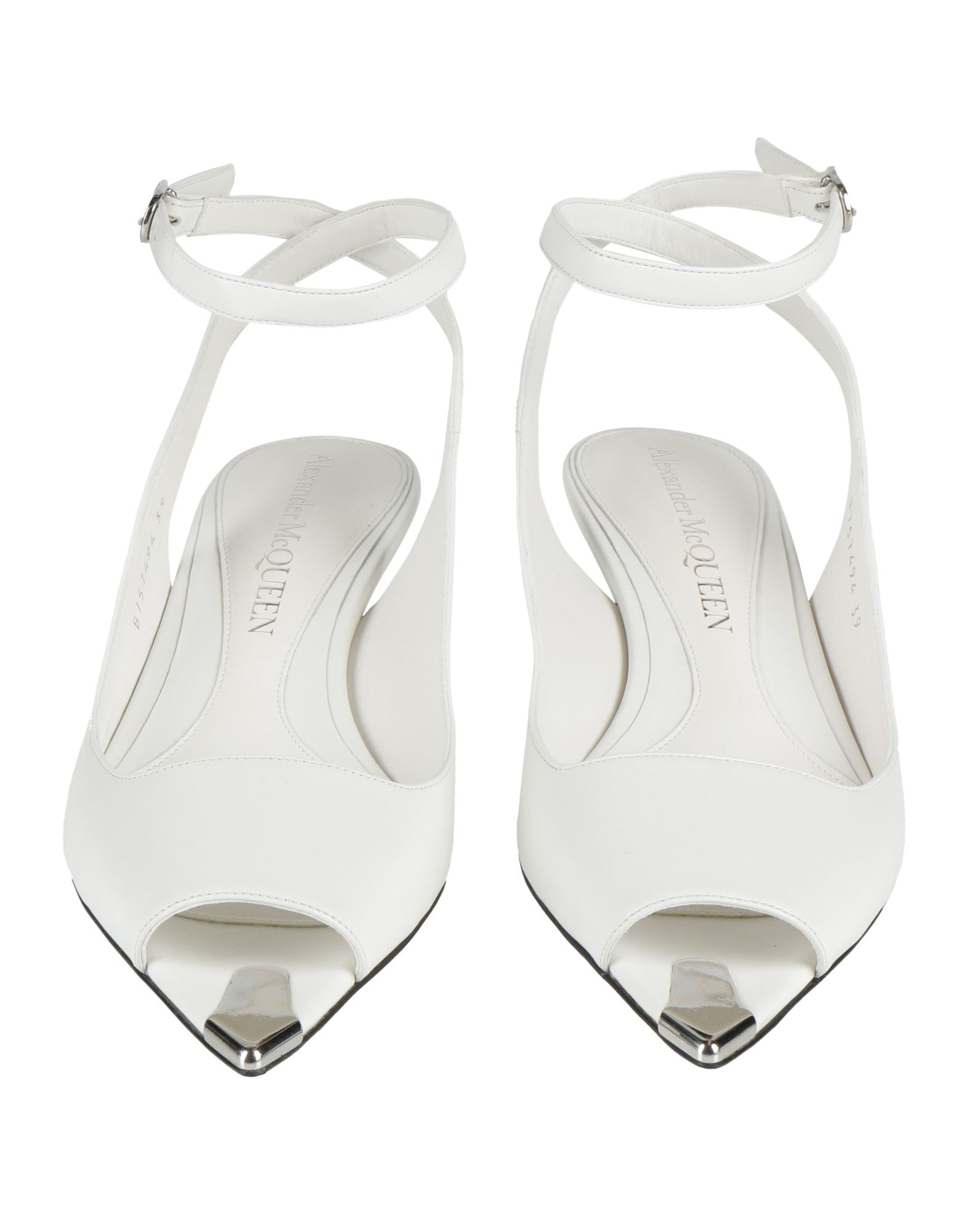 White Women's Sandals - 4