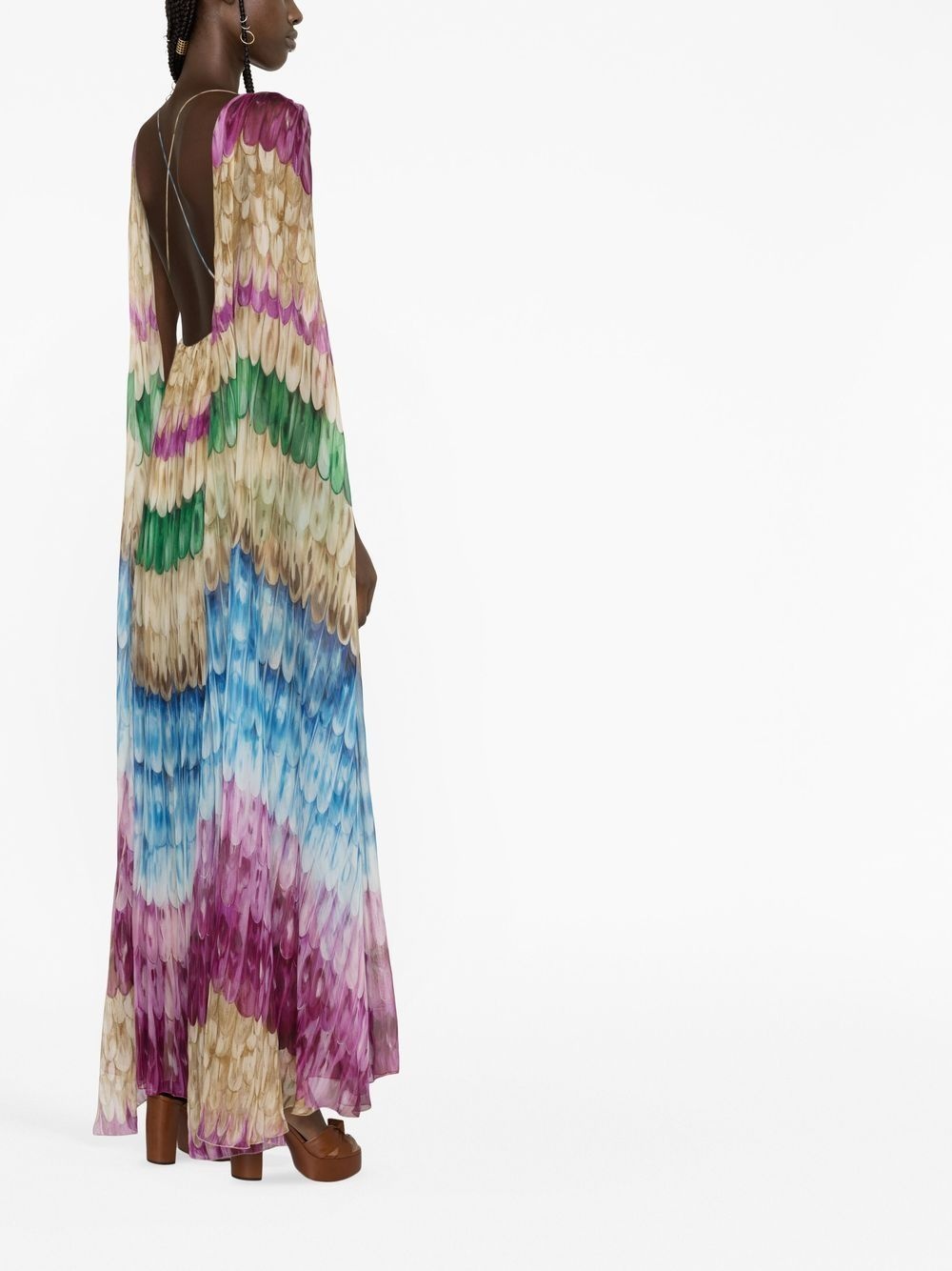 Golden Wings draped gown - 3