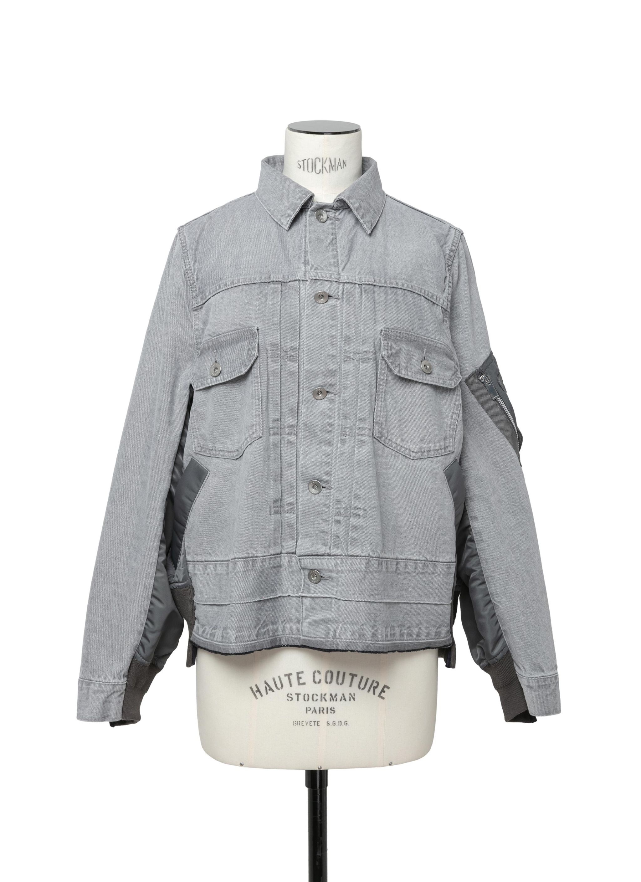 Denim x Nylon Twill Jacket - 1