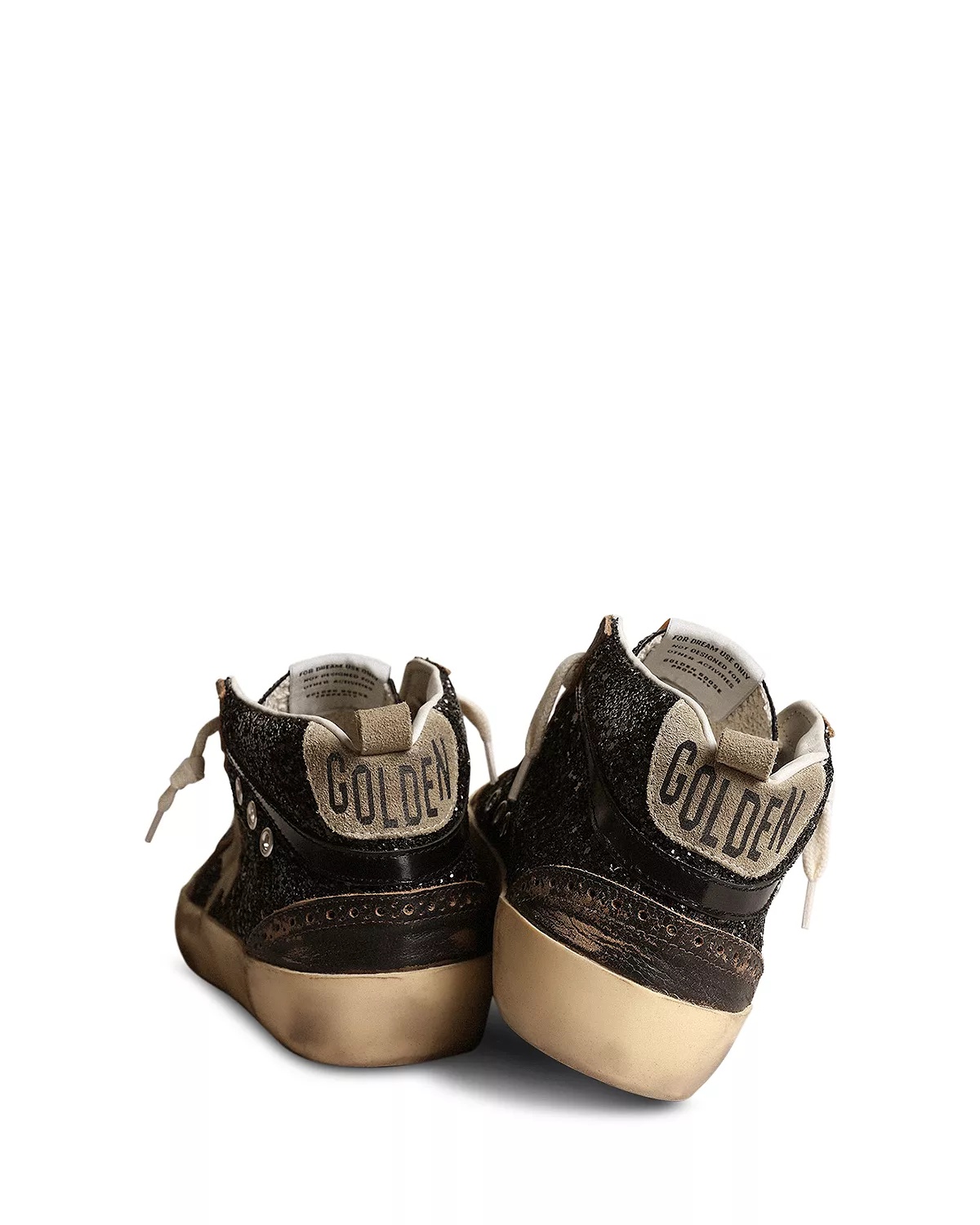 Women's Mid Star Glitter Lace Up Sneakers - 4