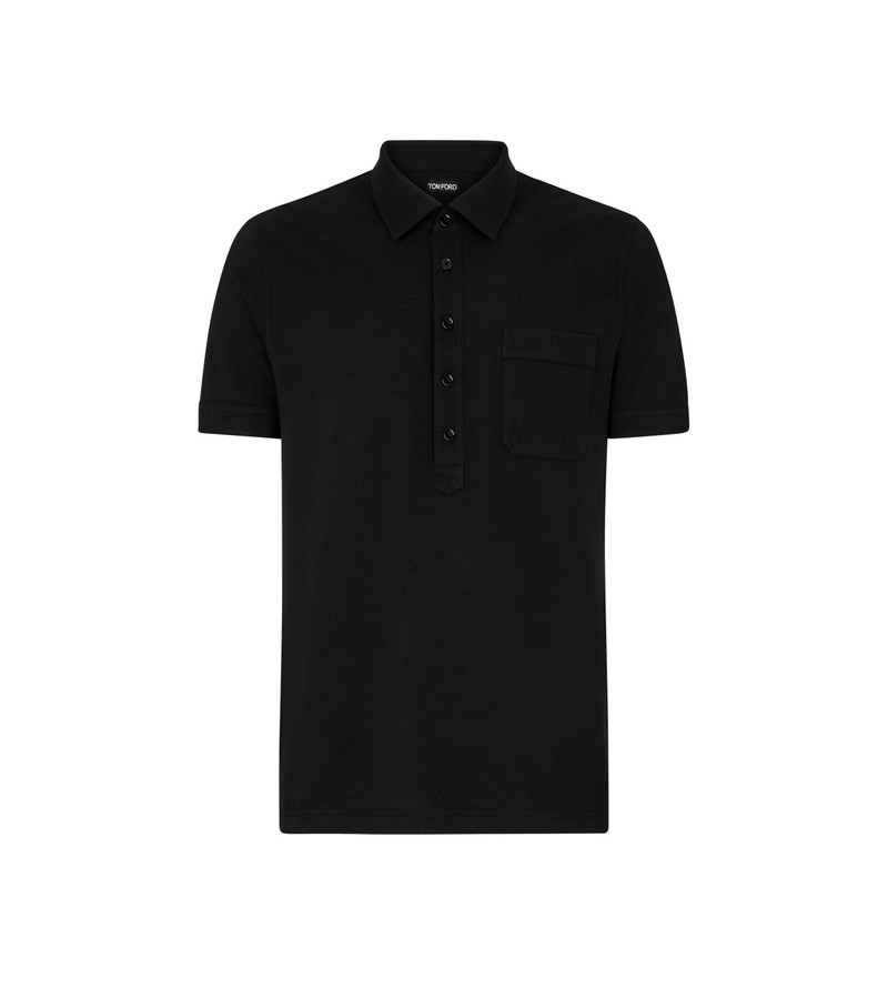 SILK BLEND PIQUET POLO 1