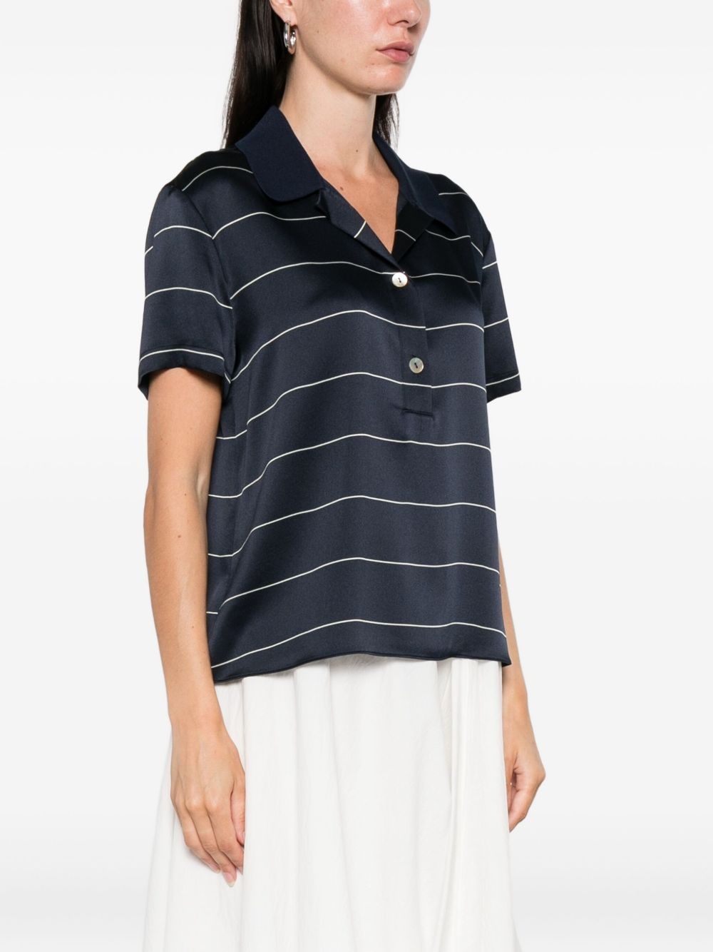 striped short-sleeved top - 3