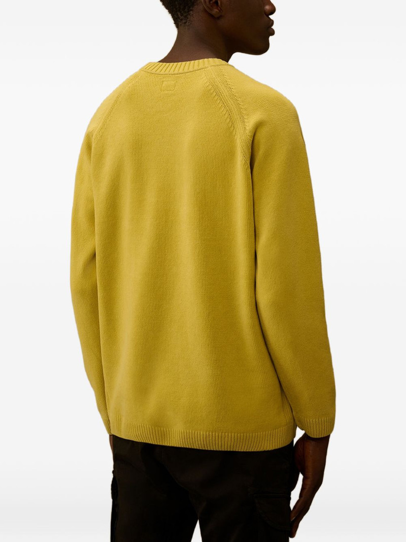 crewneck lens-detail cotton sweater 4