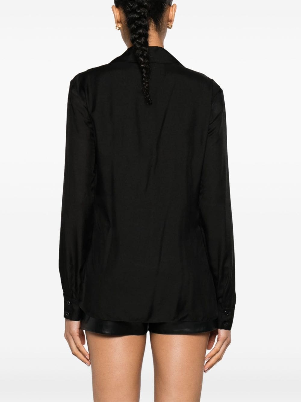 plissÃ© ruffle-collar blouse - 4