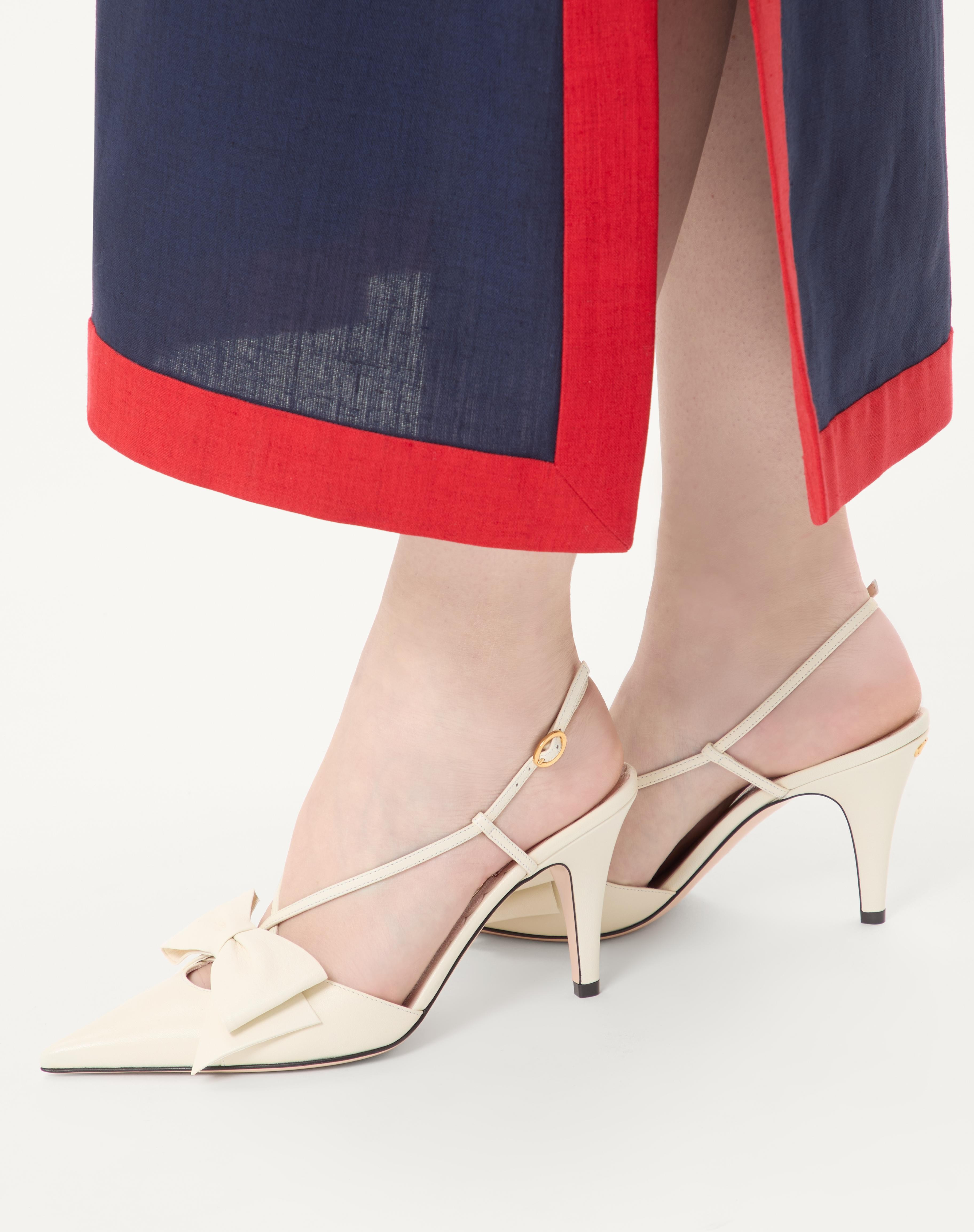 BOWOW SLINGBACK PUMPS IN KIDSKIN 85MM - 2