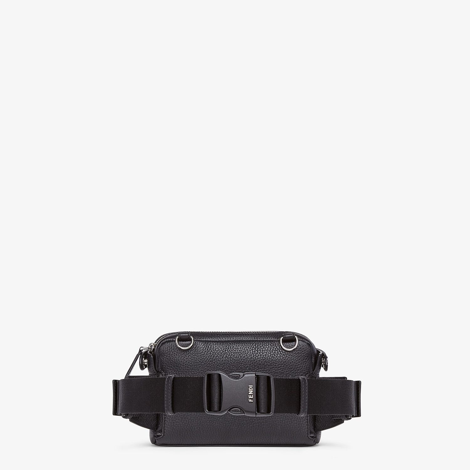 Black leather belt bag - 4