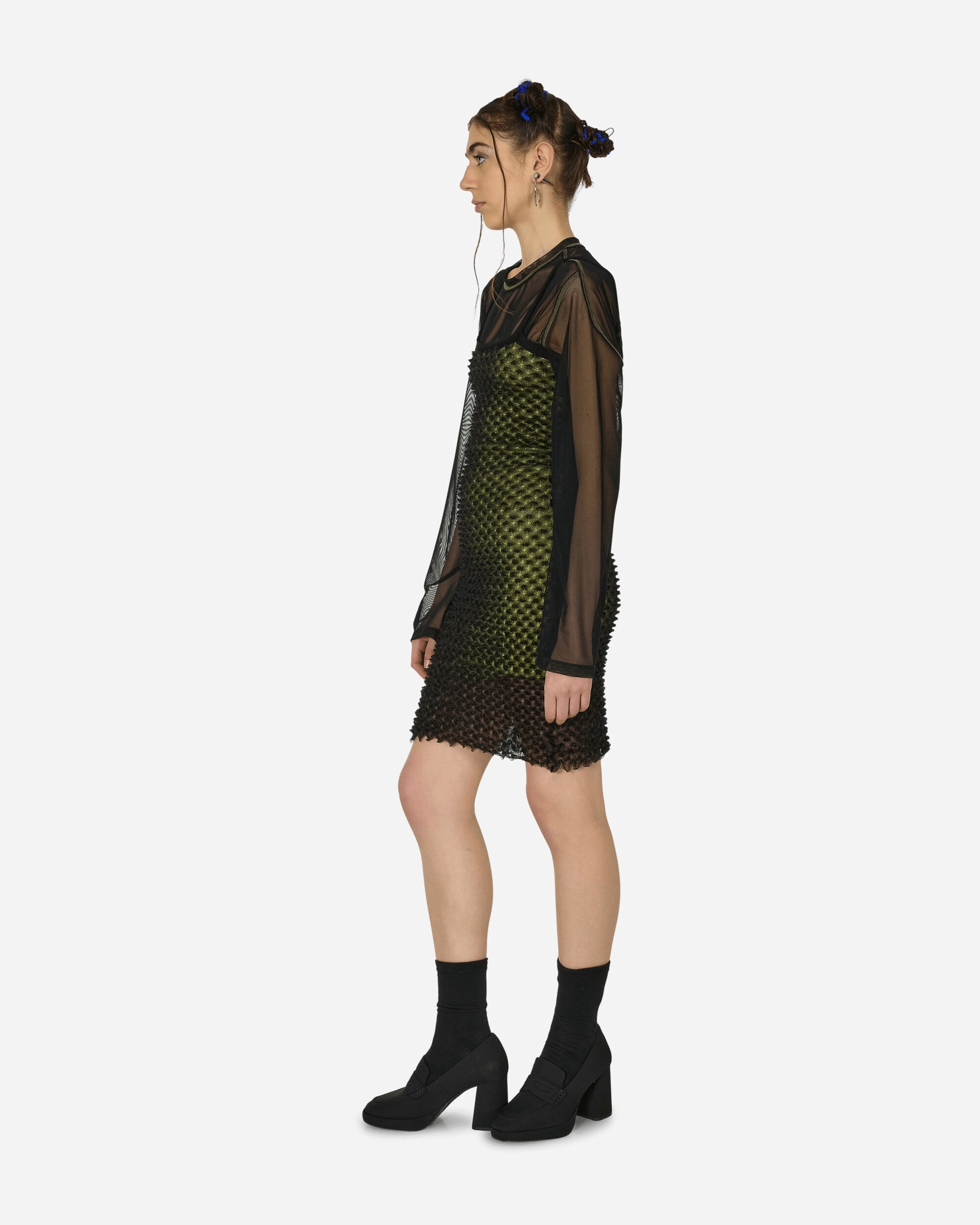 Mini Spikes Dress Black / Yellow - 2