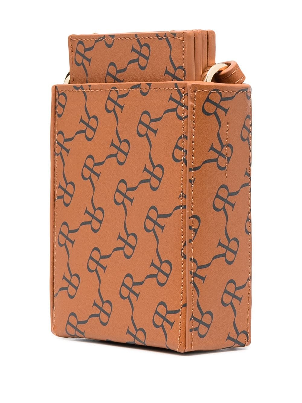 monogram logo print mini bag - 3