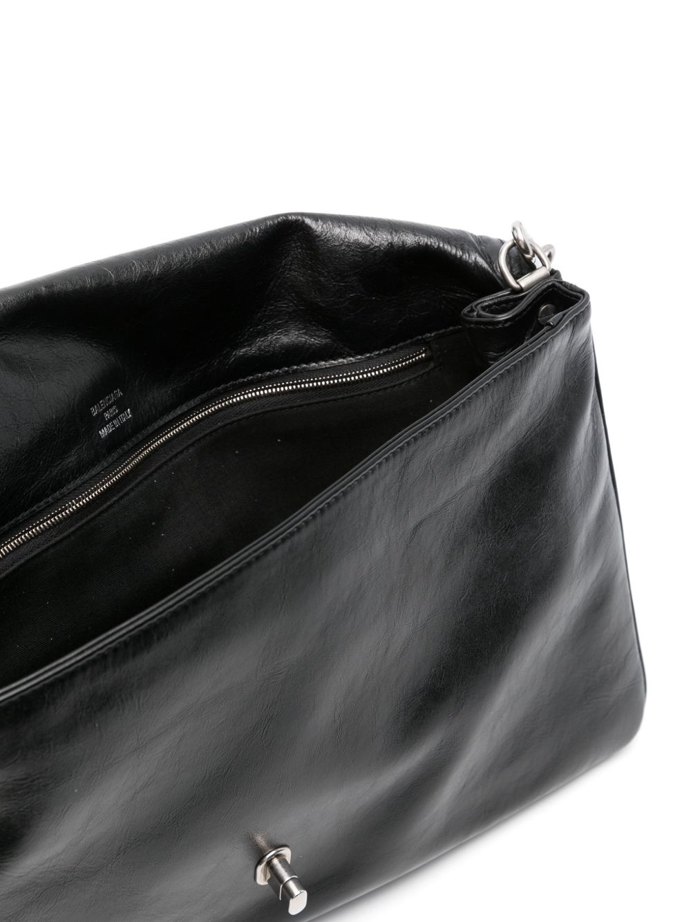 large BB leather flap bag - 5
