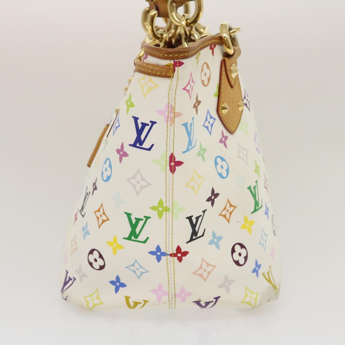 LOUIS VUITTON Monogram Multicolor Annie GM Tote Bag White M40303 - 3