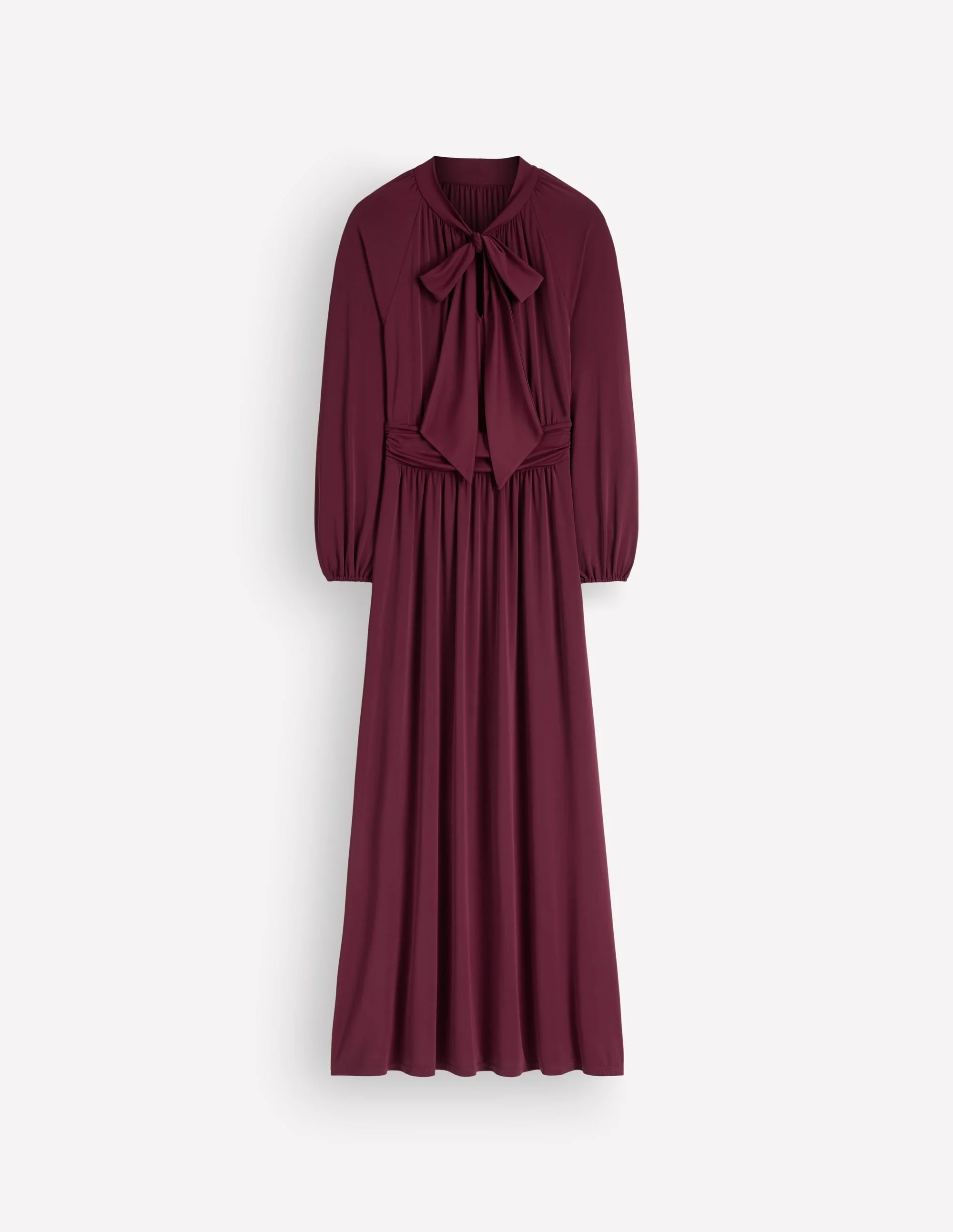 Pussybow Jersey Maxi Dress-Deep Wisteria - 1