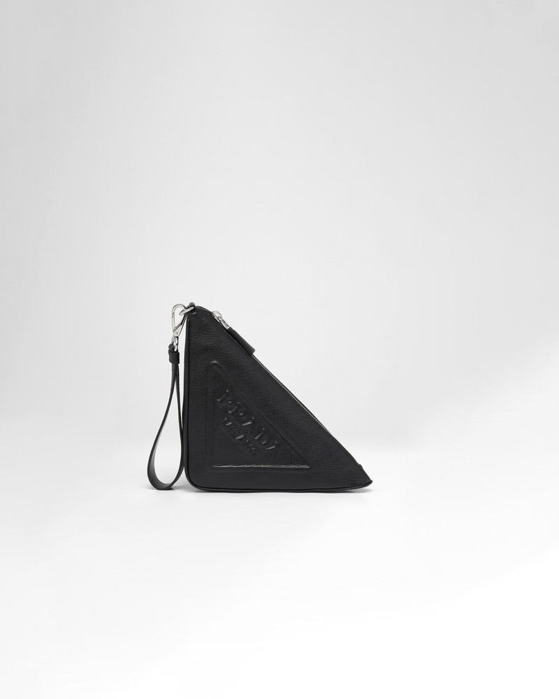 Leather Prada Triangle pouch 1