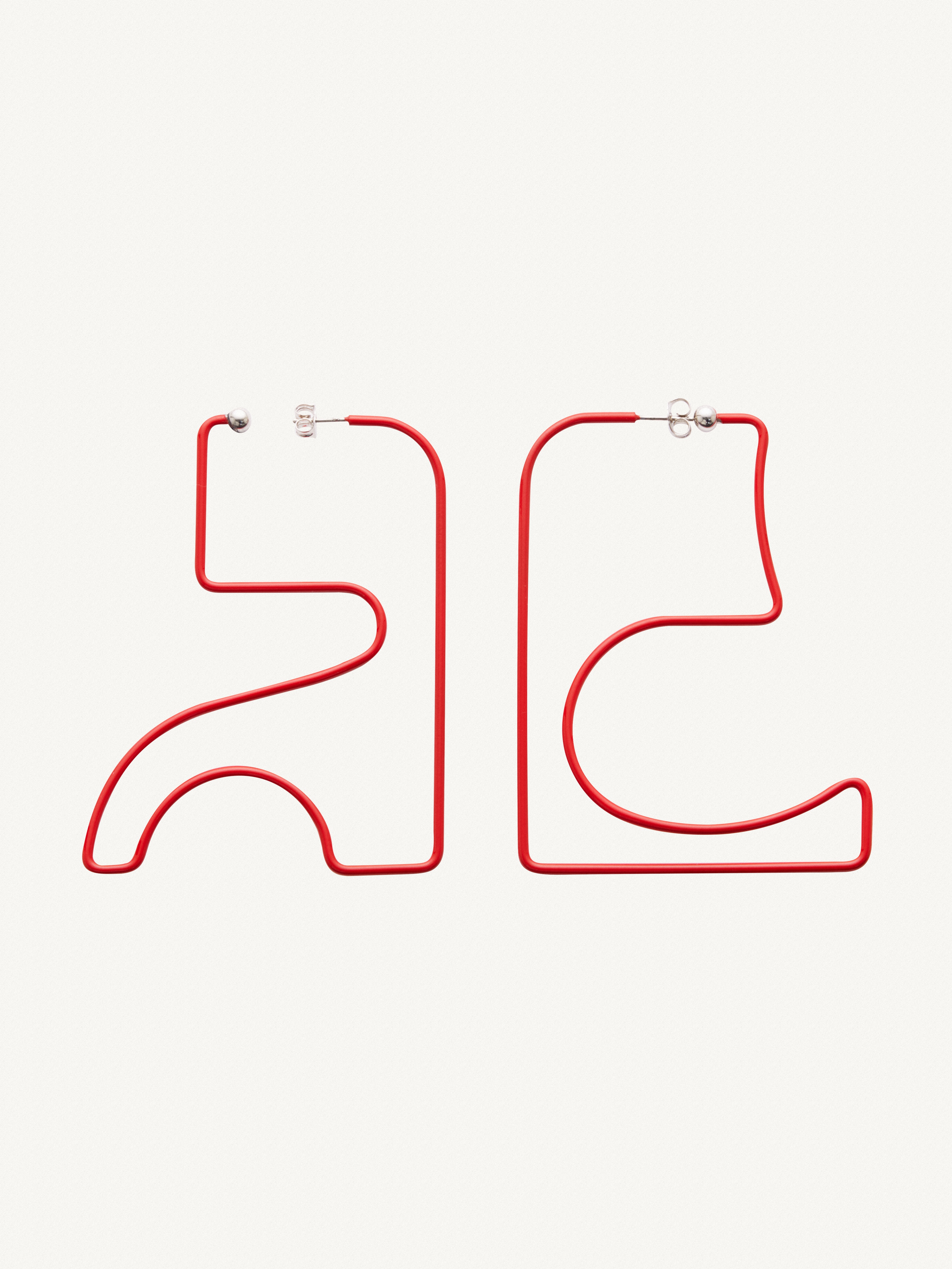 EARRINGS MEDIUM AC BRASS - 1