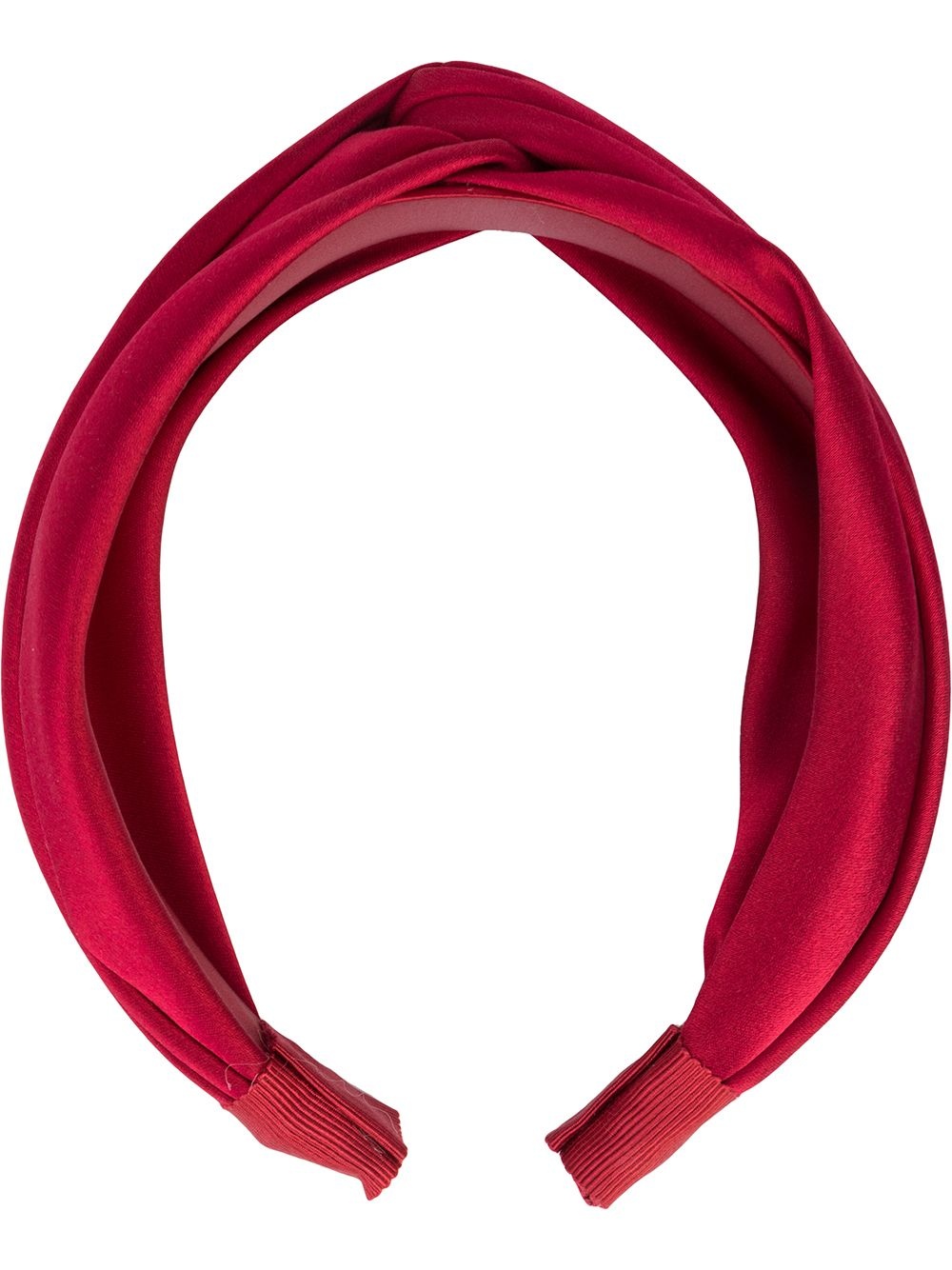 Twist silk satin headband - 1