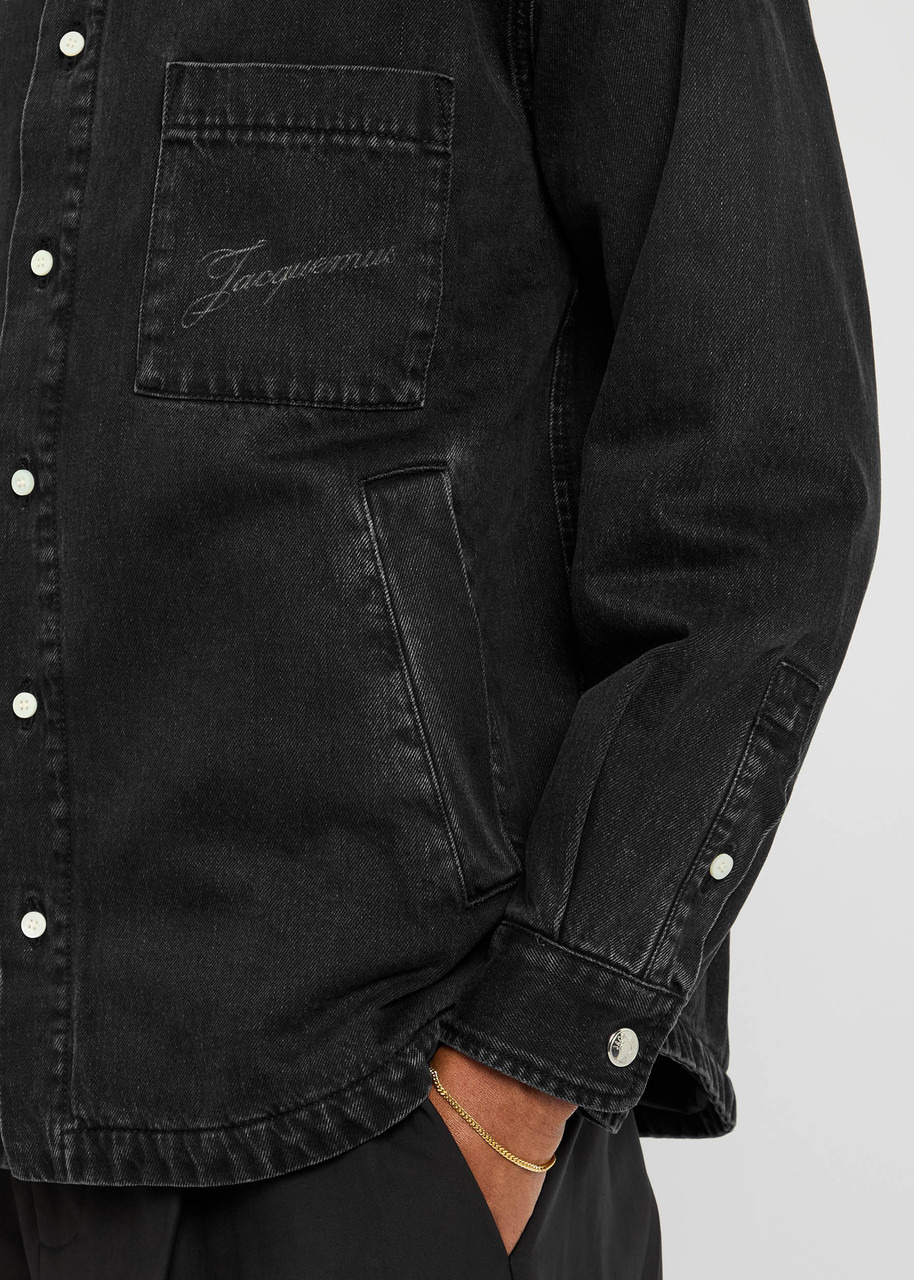 Jacquemus La Chemise Boulanger Quilted Denim Jacket - 5