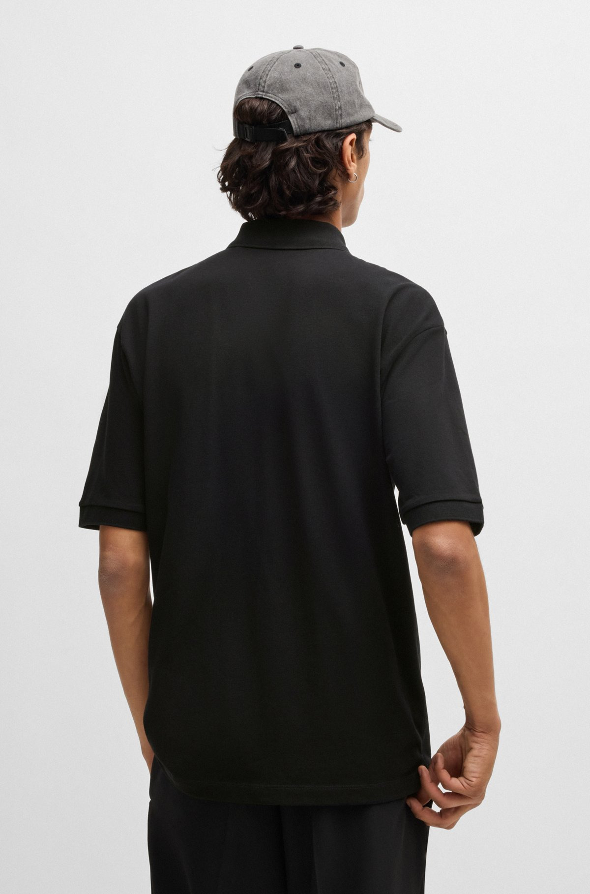 COTTON-PIQUÉ POLO SHIRT WITH LOGO PRINT - 5