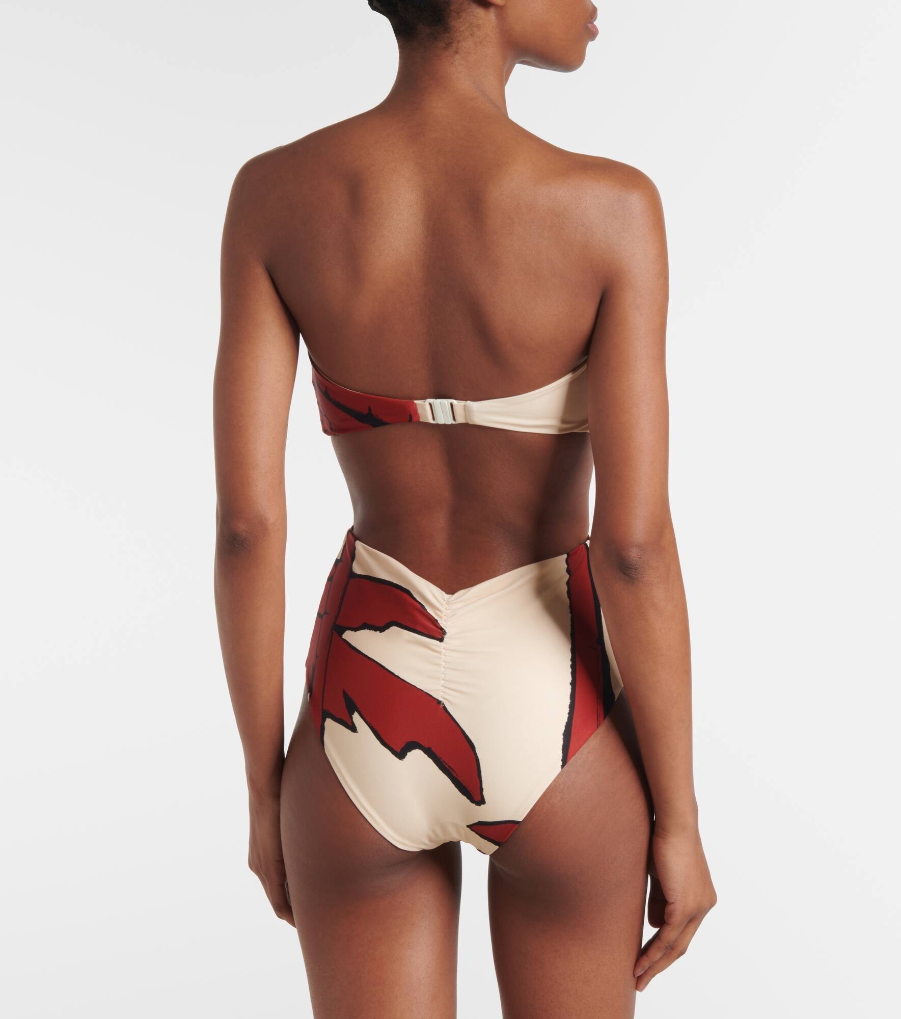 Printed high-rise bikini bottoms - 3