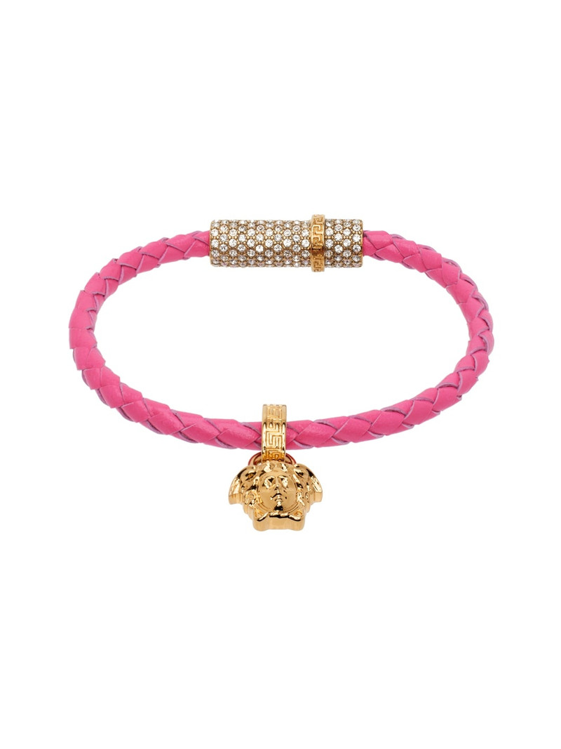 Pink Crystal Medusa Bracelet 1