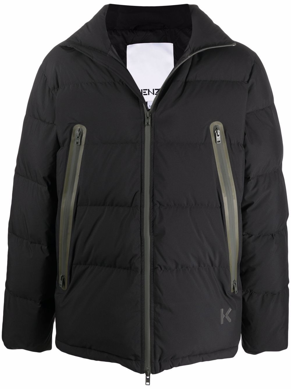 zip-up down jacket - 1